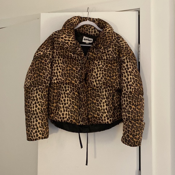 Apparis Paula Leopard Puffer - Size Medium - Picture 5 of 7